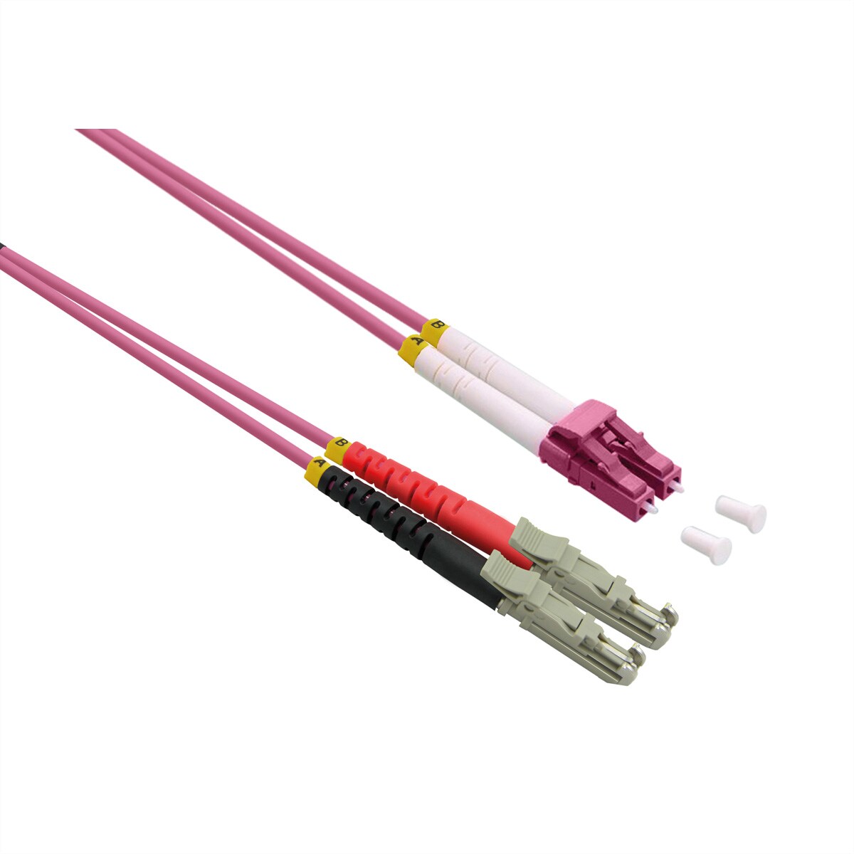 ROLINE LWL-Kabel duplex 50/125µm OM4, LSH/LC, LSOH, violett, 1 m Image