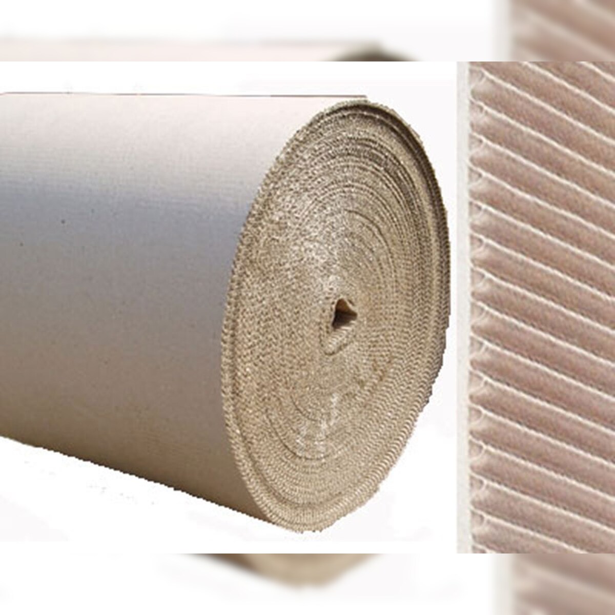 VEPATIM Rollenwellpappe Wellpappe auf Rolle 100cm x 10m B-Welle Image