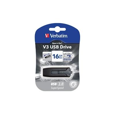 Verbatim V3 - USB 3.0-Stick 16 GB - Schwarz