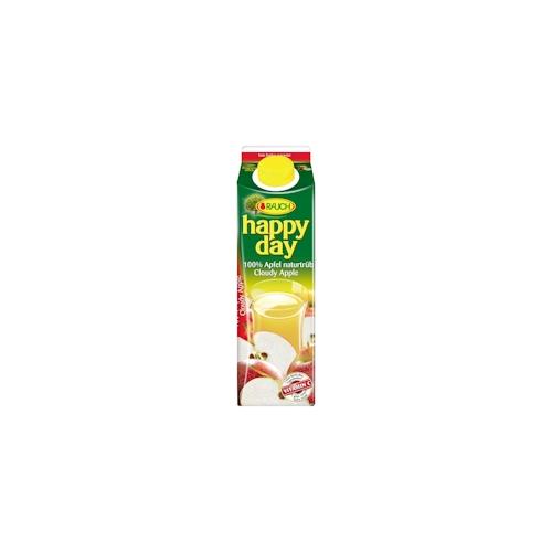 Happy Day Apfelsaft naturtrüb 100 % Fruchtgehalt 6 x 1 l (6 l)