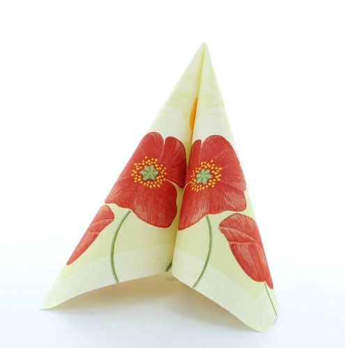 Mank Serviette Airlaid Josephine, 40 x 40 cm, 50 Stück - Blumen Blüten Image