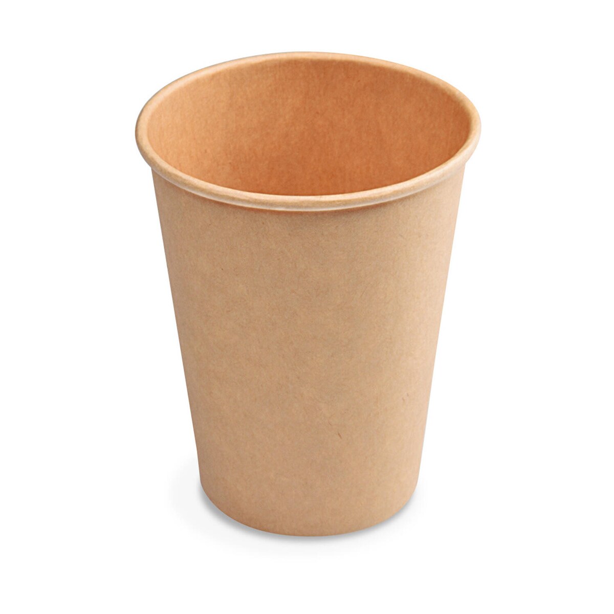 VEPATIM 50x Heiß- und Kaltgetränkebecher Pappbecher braun 350ml 420ml 'L' O 90mm Image