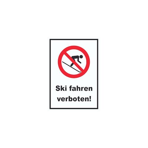 Ski fahren verboten! Schild A6 (105x148mm)