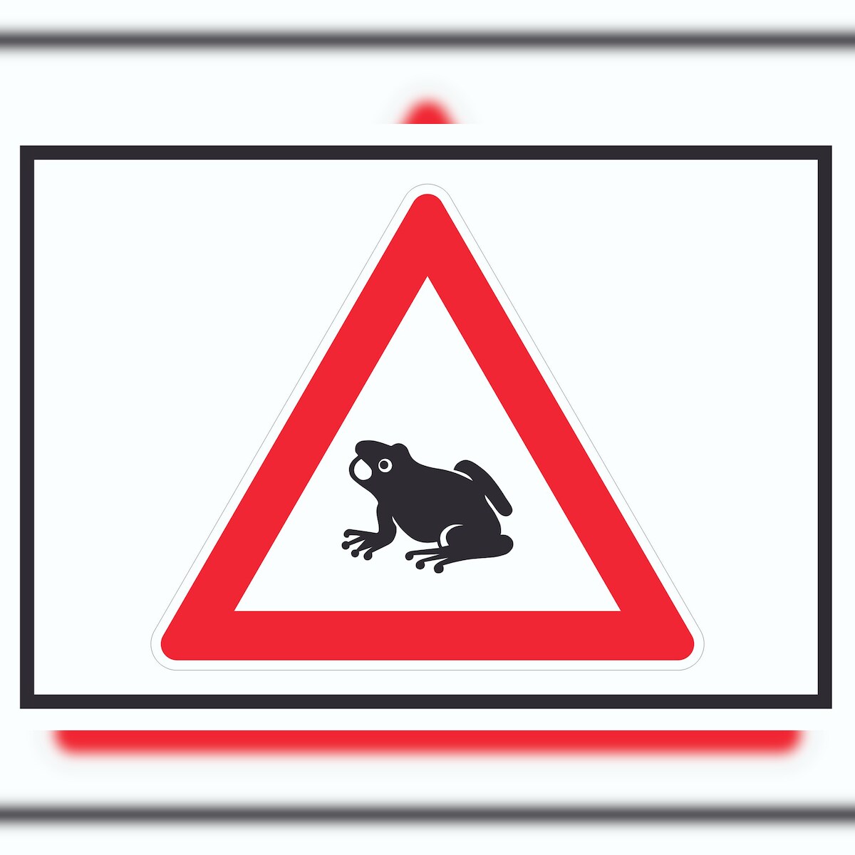 Vorsicht Krötenwanderung Symbol Schild A6 (105x148mm) Image