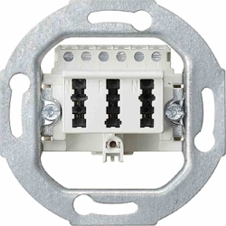 Gira Anschlussdose, TAE 3x6 NFN, Unterputzmontage, weiß, Schraube, schrauben, 003302 Image