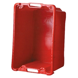 CHEFGASTRO Mehrzweck Lager-& Transportkiste lebensmittelecht 40L rot Obst-Gemüsekiste, Obstkorb, Transportbox, Mehrzweckkasten, Professional Image