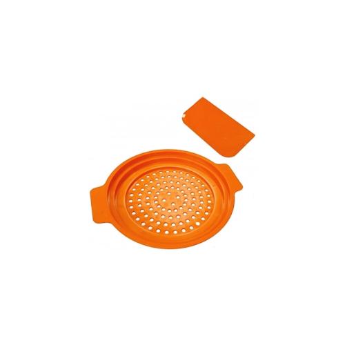 Spätzleplatte Spätzlehobel aus Kunststoff 8mm Rundloch 22-28cm orange