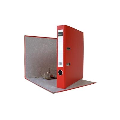 Midori 4 x Akten-Ordner PP A4 50 mm Rot Kunststoff Archiv Büroordner Ringordner Image