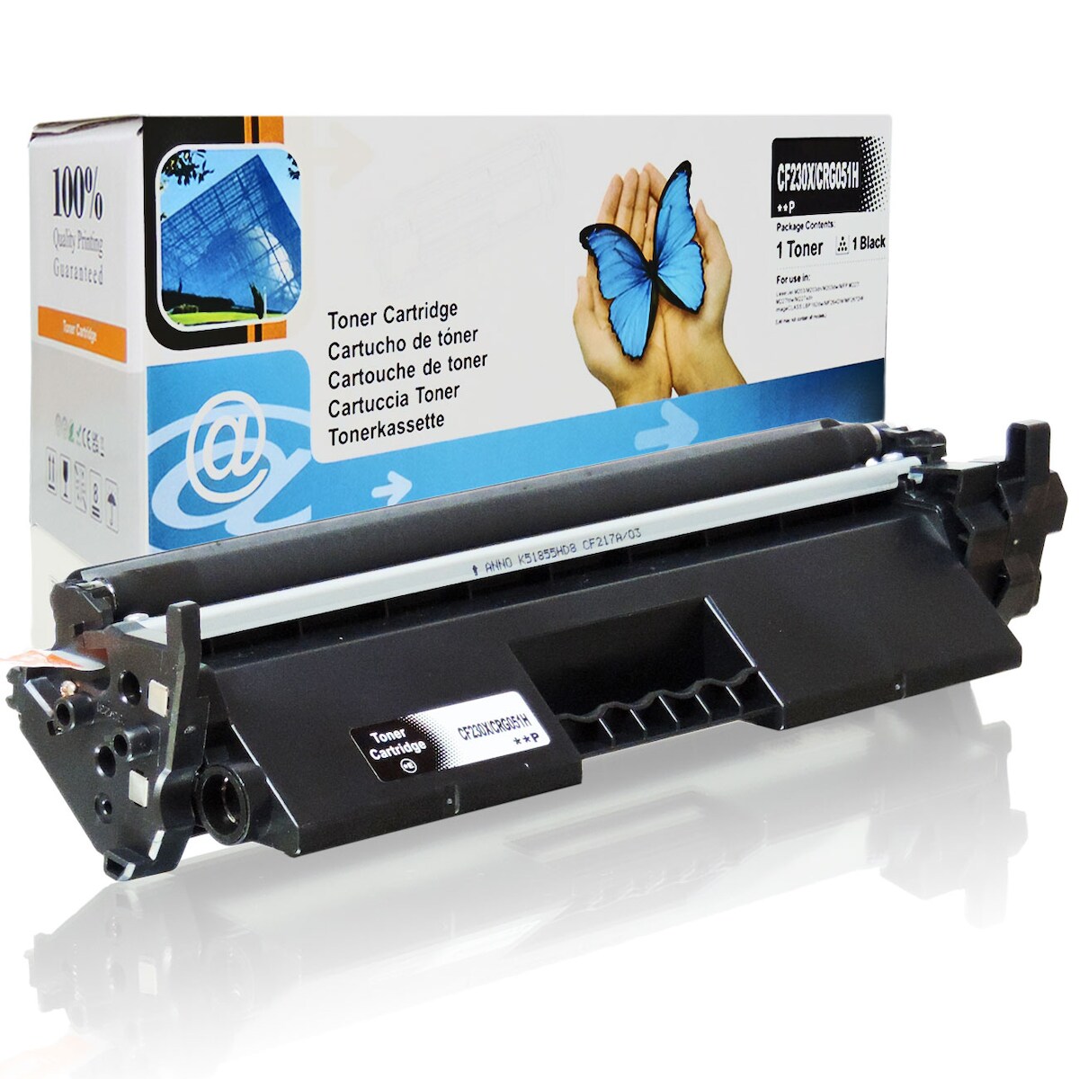 D&C Toner für HP LaserJet Pro M203dn XXL-Tonerkassette mit Chip Schwarz 4.000 Seiten kompatibel HP 30A , HP 30X Image