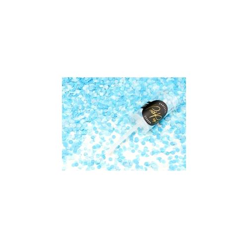 Mini Konfetti Kanone Push Pop hellblau