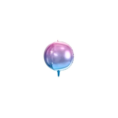 Folienballon Ombre Ball lila und blau