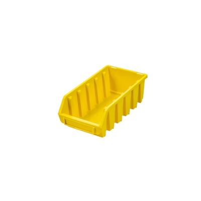 PROREGAL Sichtlagerbox 2L | HxBxT 7,5x11,6x21,2cm | Polypropylen | Gelb | Sichtlagerbehälter, Sichtlagerkasten, Sortierbehälter Image