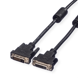 VALUE Verlängerungskabel DVI, DVI ST-BU, (24+1) dual link, 3 m Image