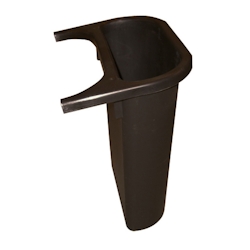 Rubbermaid Seiten-Behälter für rechteckigen Abfallbehälter 26,6 Liter | 4,5 Liter, HxBxT 28,7x18,5x26,9cm | Schwarz von PROREGAL Image