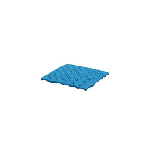 Kunststoff Bodenrost Bodenplatte für Sauna/Garten/Poolbereich 500 x 500 x 25 mm Blau