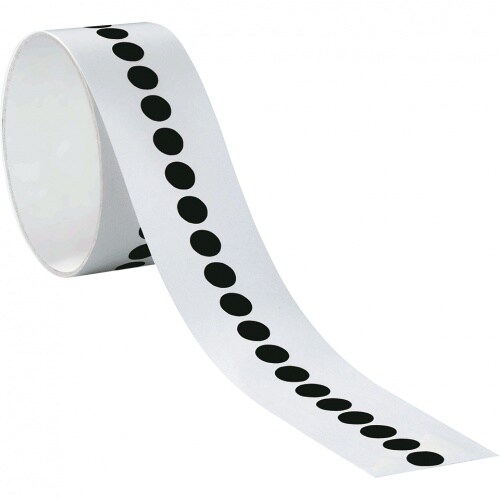 Aufkleber I Markierungspunkte, schwarz, Folie, selbstklebend, Ø 10mm, 100/Rolle Image