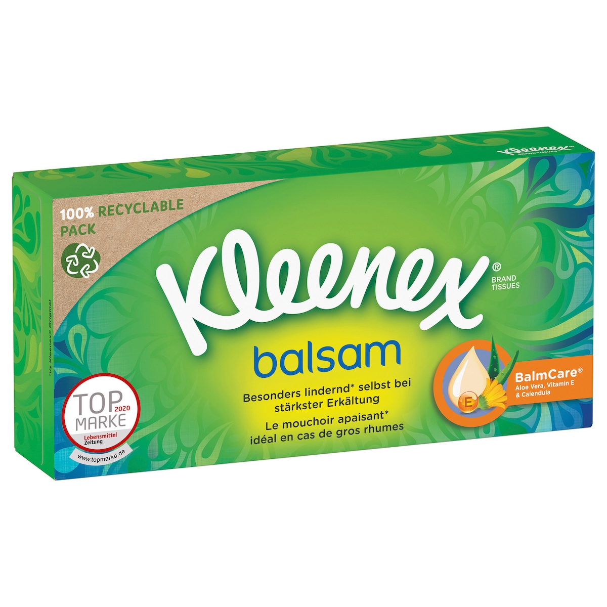 Kleenex Balsam Taschentücher-Box, 56 Blatt Image