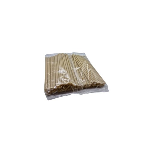 250 Trinkhalme aus Bambusfasern flexibel 21 cm lang Ø 6 mm Image