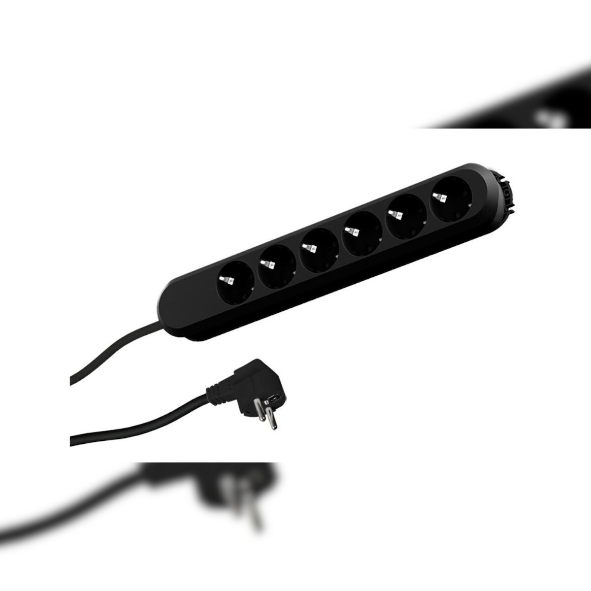 Bachmann Steckdosenleiste SMART 6-fach, schwarz 5,0m, ohne Schalter Image