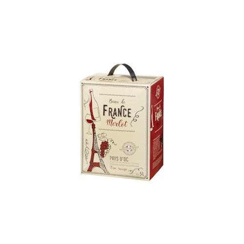 Beau de France Bag in Box Merlot Rotwein trocken (5 l)