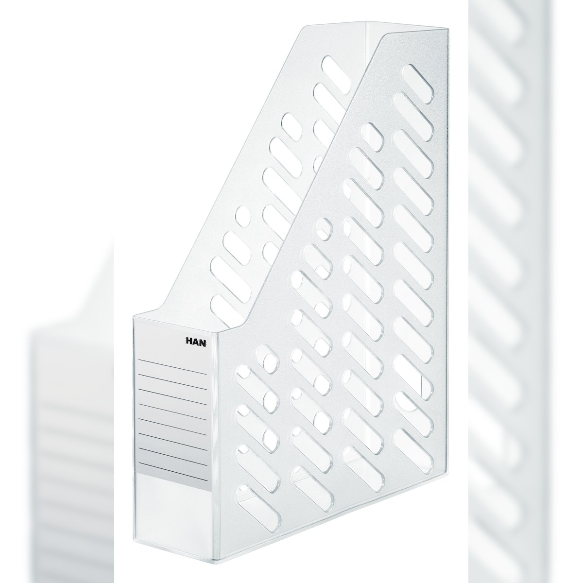 HAN Stehsammler BRILLANT, DIN A4/C4, mit Beschriftungsetikett, mit Griffloch,transluzent-klar Image