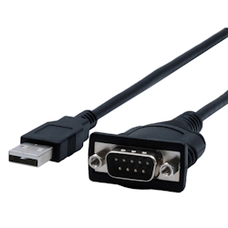 EXSYS EX-13001 USB 2.0 zu 1 x Seriell RS-232 Kabel mit 9 Pin Stecker FTDI Chip-Set Image