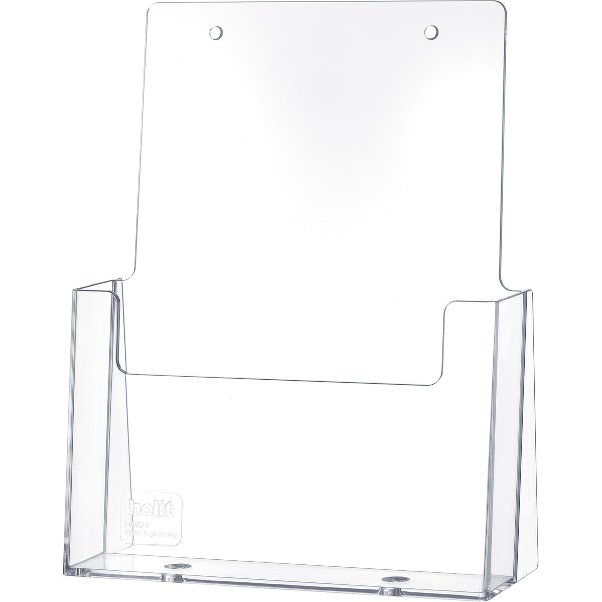 helit Prospekthalter H2352102 DIN A5 1Fach PS glasklar Image