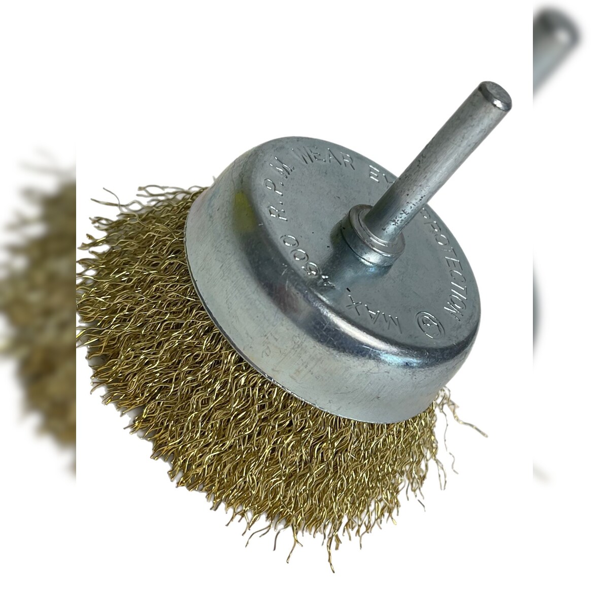 Vago-Tools Topfbürsten 75mm Messingbeschichtet mit Schaft 3x Image