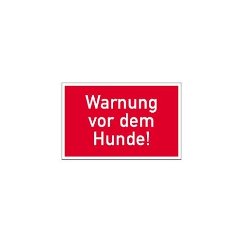 Schild Warnung vor dem Hunde Kunststoff 15x25cm Achtung Wachhund wetterfest