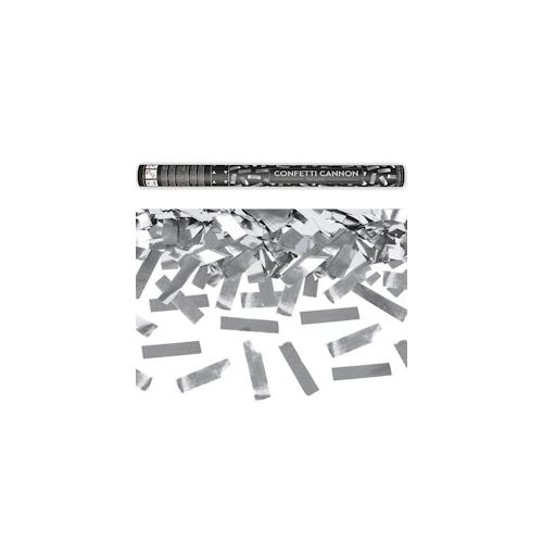 Konfetti Kanone silber 60 cm