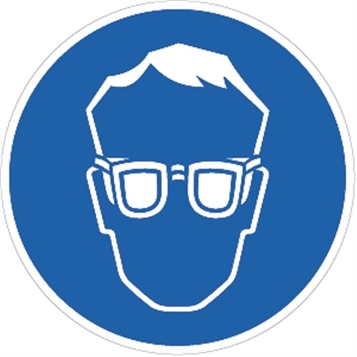 Schild Augenschutz benutzen, Alu, Ø 200 mm Image