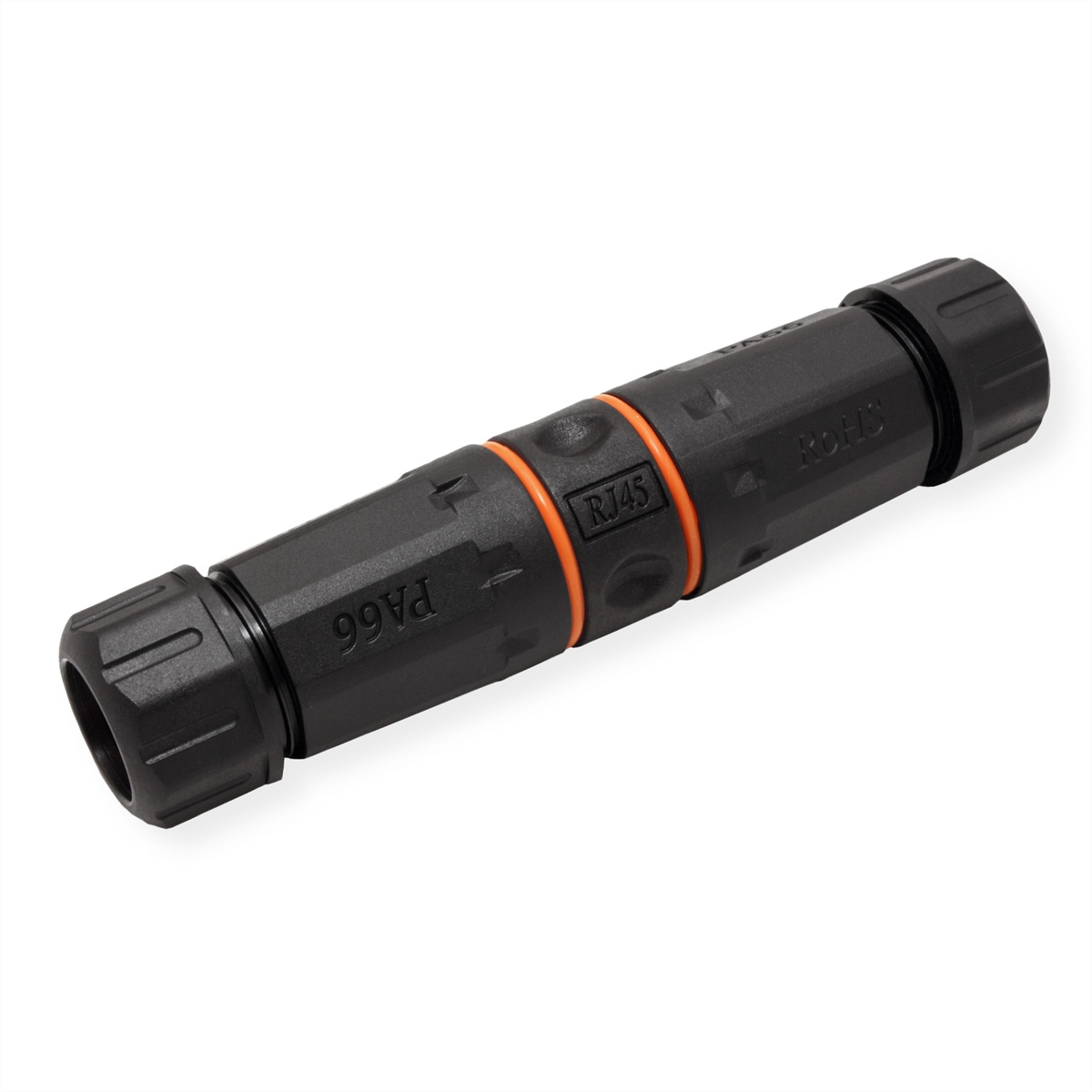 VALUE RJ-45 Kupplung geschirmt, Cat.6A (Class EA), Outdoor/Industrie, schwarz Image