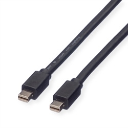 ROLINE DisplayPort Kabel, Mini DP ST - Mini DP ST, schwarz, 3 m Image