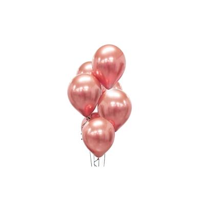 7 glossy Luftballons pink