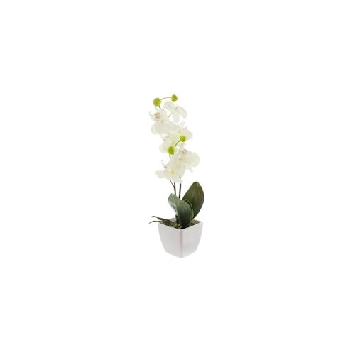 Deko-Orchidee Spar-Set 2x `Deko-Orchidee` ; weiß ; 40 cm