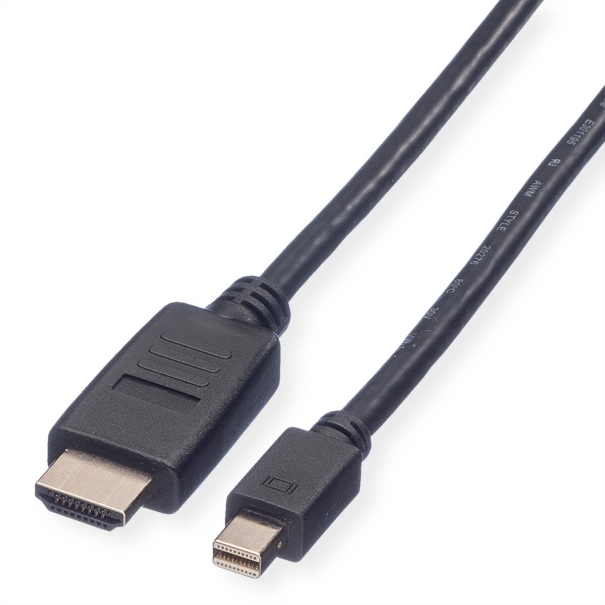 VALUE Mini DisplayPort Kabel, Mini DP-HDTV, ST/ST, schwarz, 3 m Image