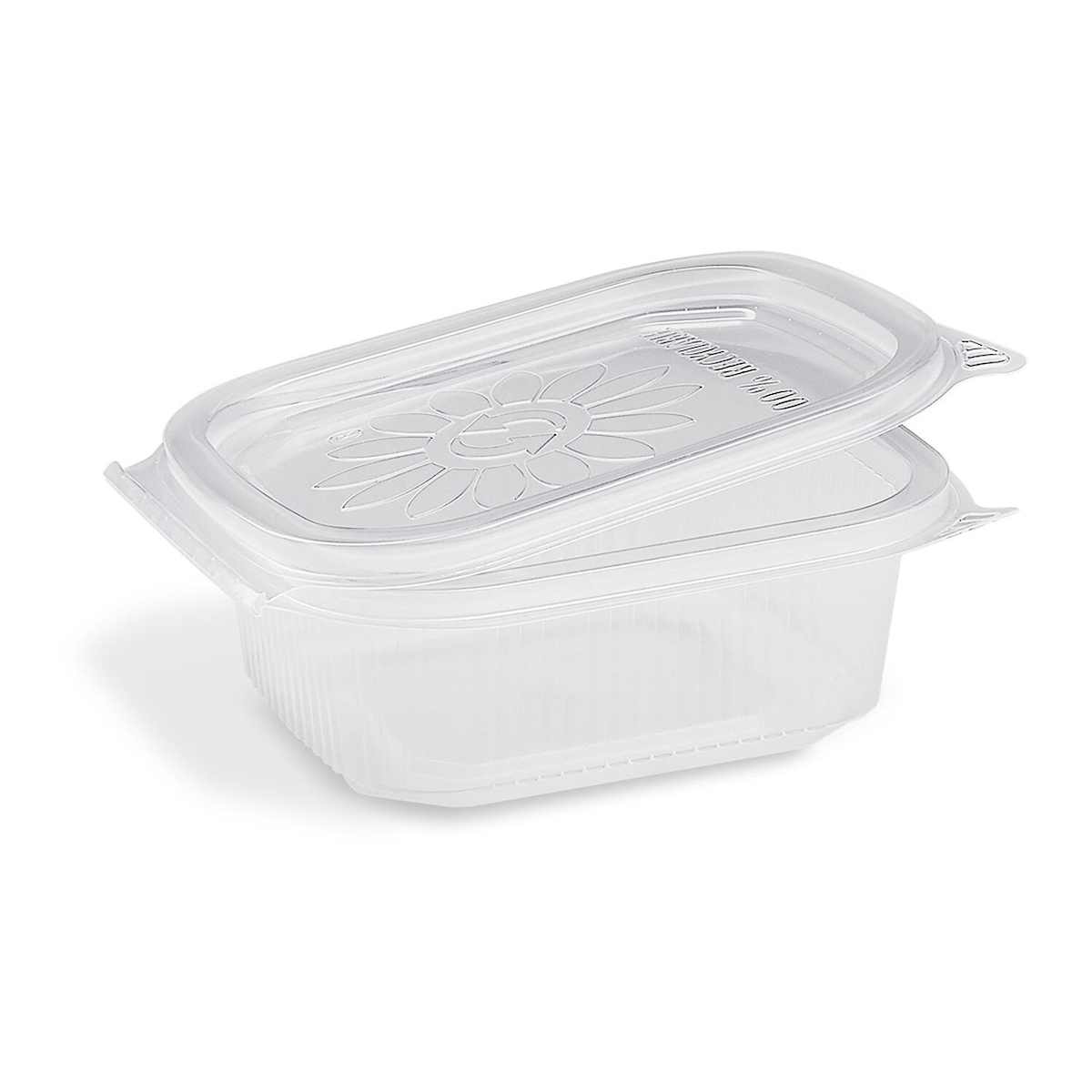 VEPATIM 50x Feinkostbecher mit fixem Deckel Ripboxx Tiny klar PP 127x108x44mm 250ml Image