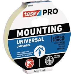 Montageband Mounting PRO Univ.66958 weiß L.5m B.19mm TESA Image