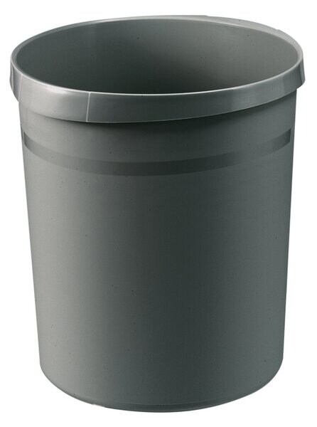 HAN Papierkorb GRIP mit Rand, 18 l, dunkelgrau, 2 Griffmulden, extra stabil Image