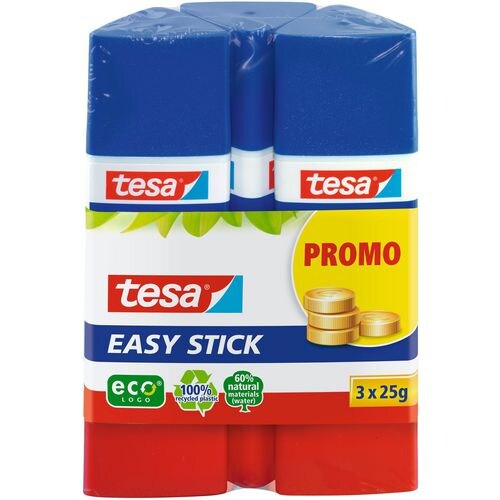tesa Klebestift Easy Stick 25 g Weiß 57047-00000-00 3 Stück à 25 g Image