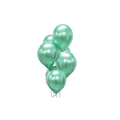 7 glossy Luftballons grün