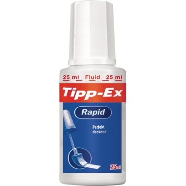 Tipp-Ex Korrekturflüssigkeit Rapid 8119143 schnelltrocknend 25ml weiß Image