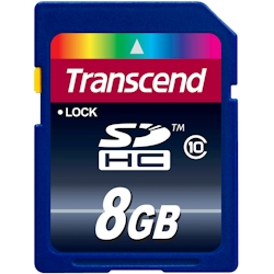 Transcend 8GB SDHC Class 10 Image