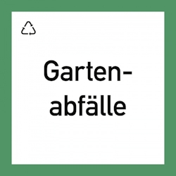 Wertstoffkennzeichnung "Gartenabfälle", Kunststoff, 300x300 mm Image