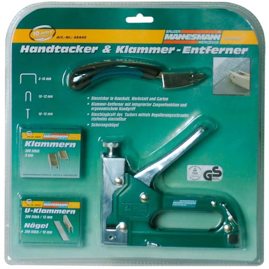 Brüder Mannesmann fünfteiliges Handtacker Set 48440 Image