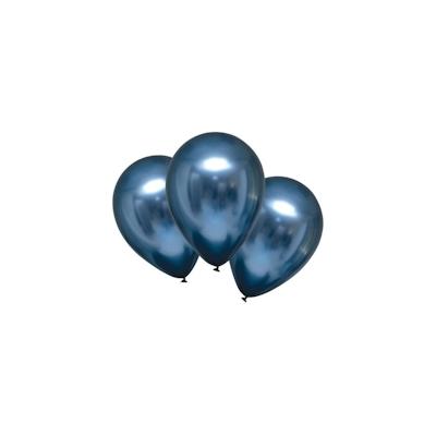 6 Luftballons Satin Luxe blau