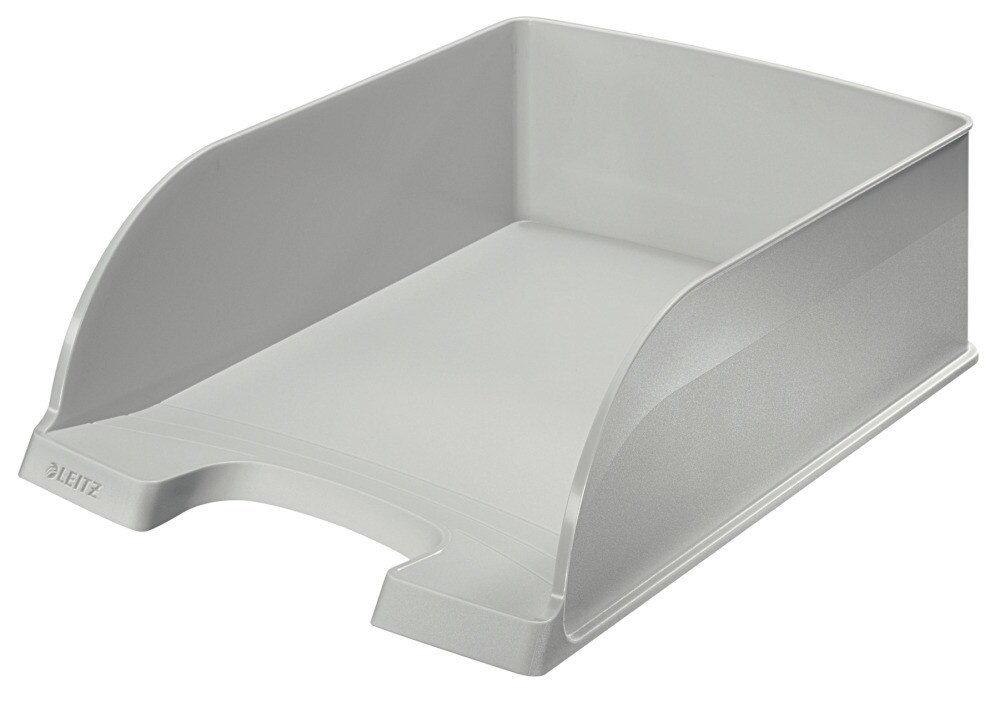 Leitz Plus Briefablage 5233 Jumbo DIN A4 Grau 25,5 x 35,7 x 10,3 cm Image