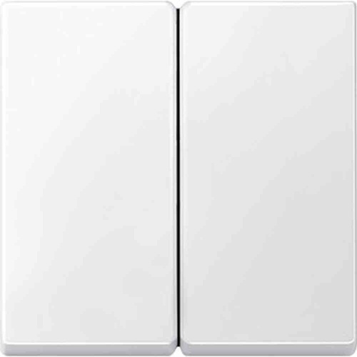 Merten System M Wippe Serien, Schalter/Taster, polarweiß, glänzend, ohne ISO Aufdruck, geeignet für Bussystem-Tasterankopplung Image