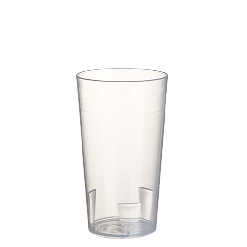 Starpak 10 Mehrweg-Trinkbecher 0,2 l Ø 6,5 cm · 11,4 cm transluzent unzerbrechlich Image