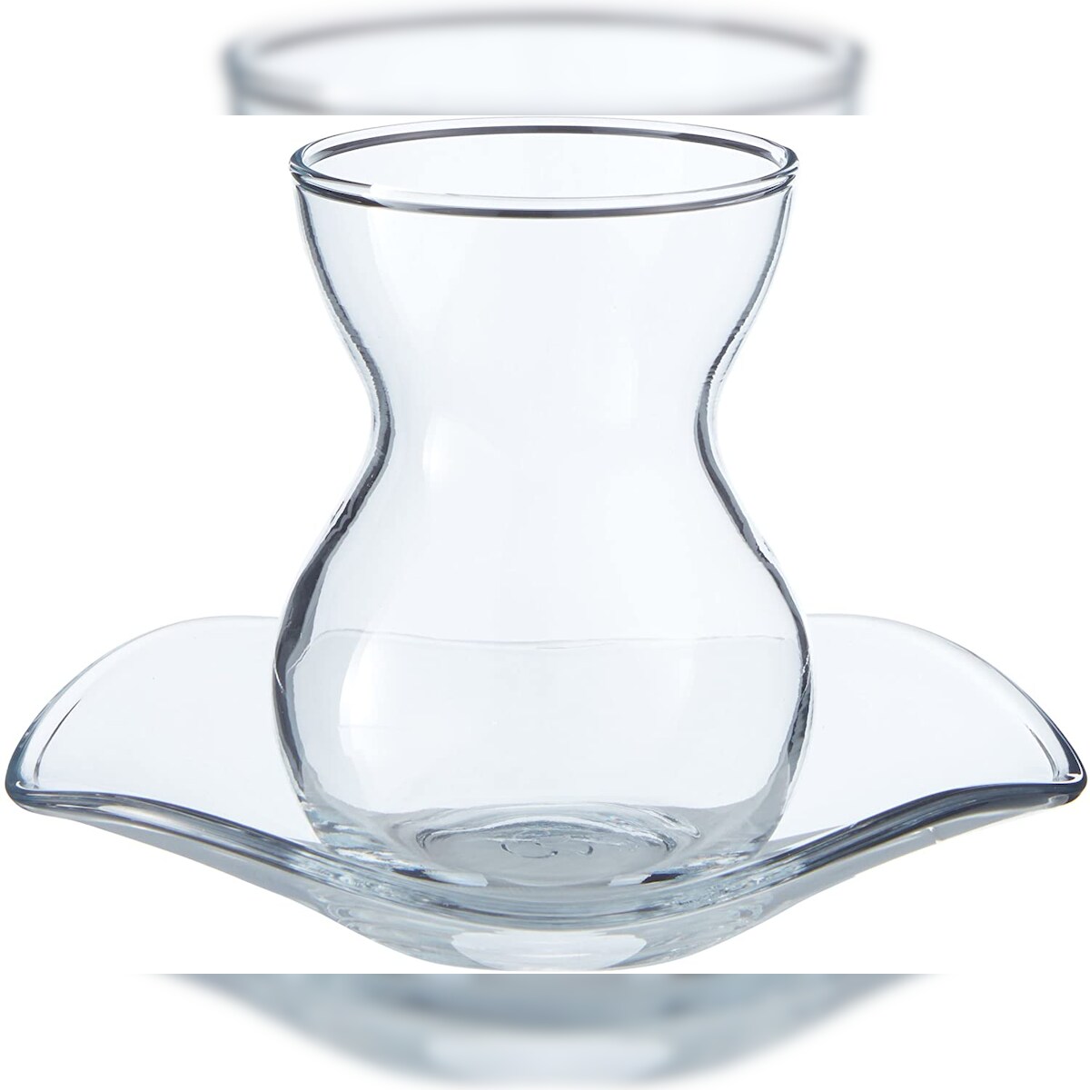 Pasabahce Teegläser Set Cay Bardagi 6x Teeglas + 6x UntertasseTeeglas transparent Image